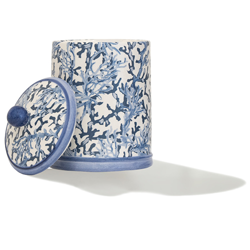 Candela decorativa Coral Blue di Kampos Home