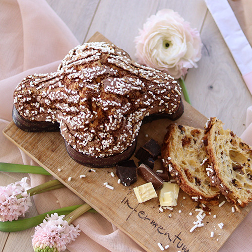 Infermentum: la colomba ai tre cioccolati