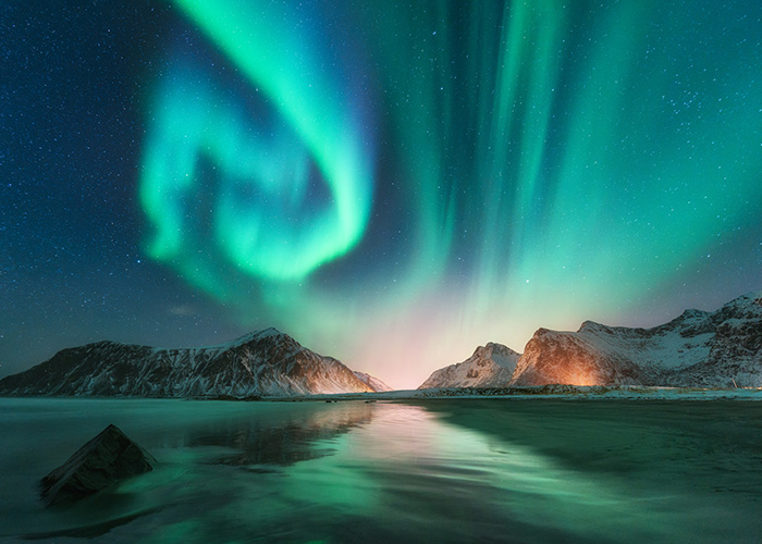 Norvegia: aurora boreale