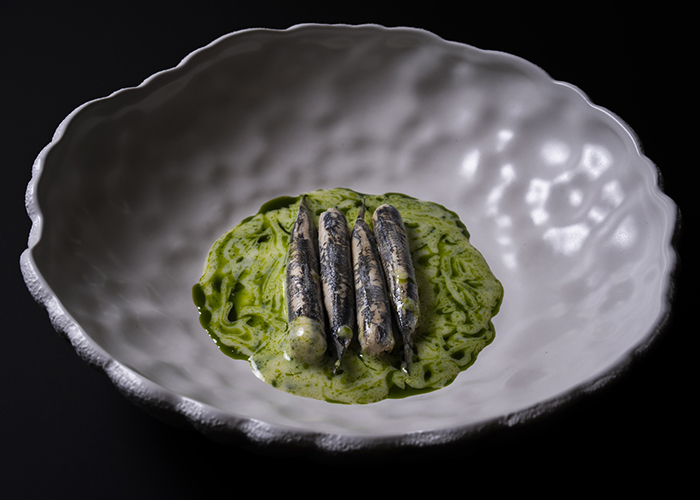 Osteria Arborina: alici in verde by chef Forino